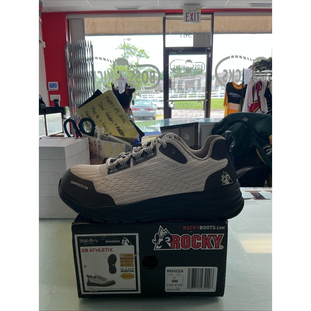 Rocky SR Athletix Composite Toe Work Boot RKK423ZA Gray Black Mens 9M